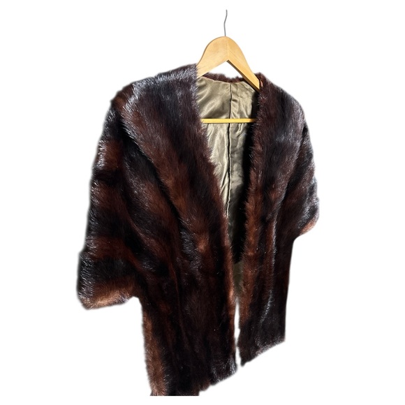 KERRYBROOKE for SEARS & ROEBUCK Vintage 1950s Mink Stole Fur Wrap - Picture 2 of 6